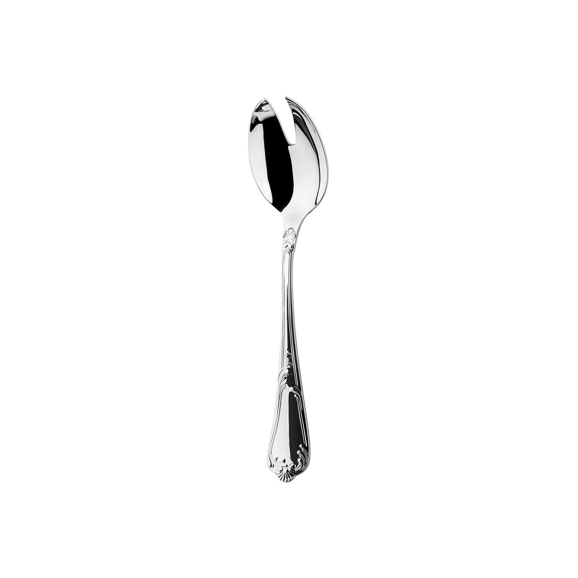 Silver salad fork - Barock