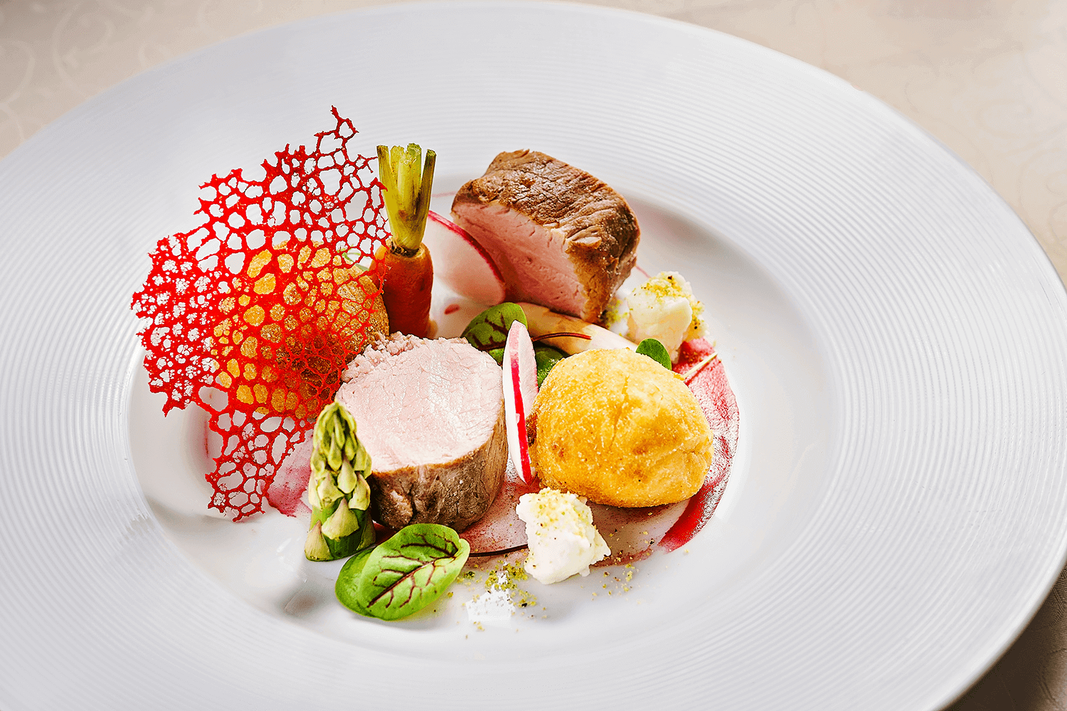 Veal loin Sous Vide with thyme